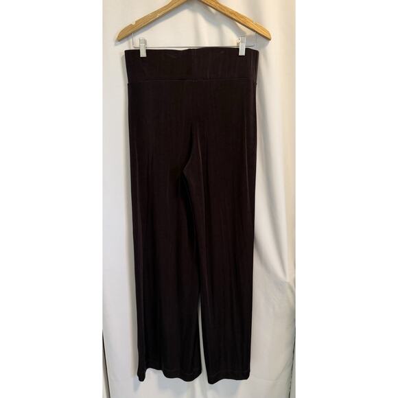 Soft Surroundings | Wide Leg Pants Brown High Elastic Waist sz - TL Tall Large - Picture 5 of 7